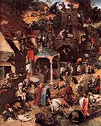 Pieter Bruegel the Elder Netherlandish Proverbs Sweden oil painting artist